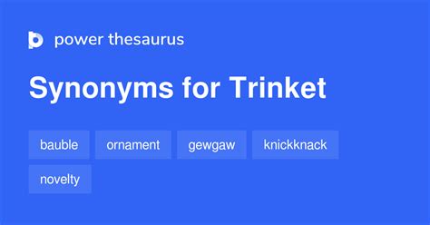 trinkets synonym|TRINKET Synonyms: 35 Similar Words .